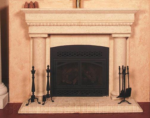 Precast Stone Fireplace mantle